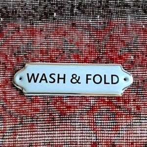 8" Ceramic Laundry Wall/Door Decor Plaque